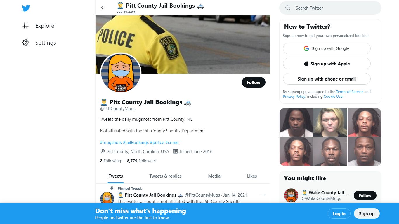 Pitt County Mugs (@PittCountyMugs) | Twitter